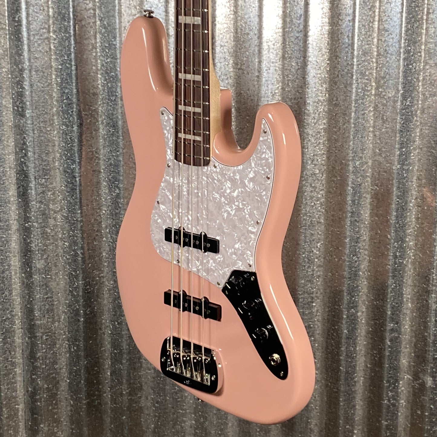 G&L USA JB 4 String Bass Shell Pink & Case #7114 Used