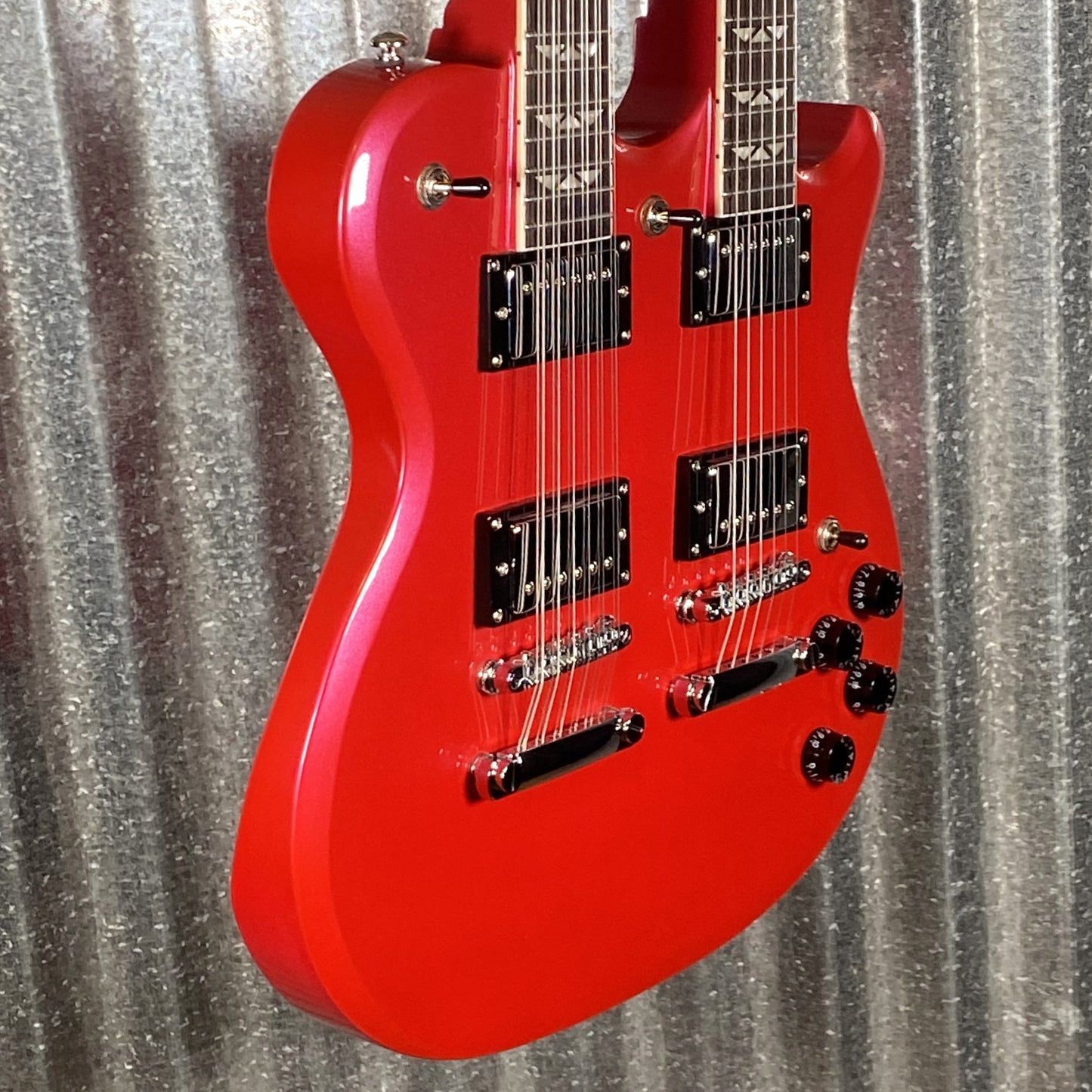 Westcreek Guitars Double Trouble Double Neck 12 & 6 String Red #0051 Used