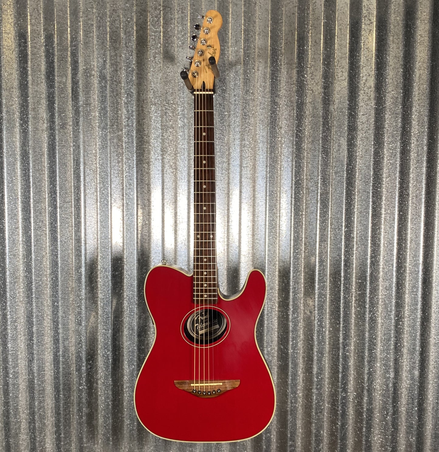 Fender Telecoustic Standard Wine Red Thinline Acoustic Electric Guitar #6250 Used
