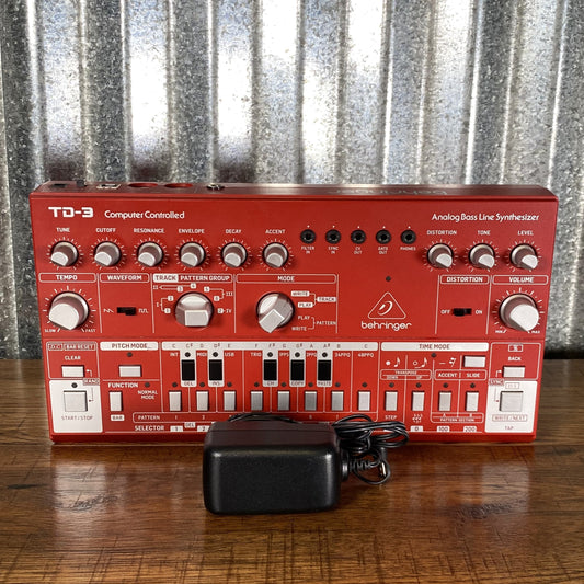 Behringer TD-3-RD Analog Bass Line Synthesizer Red Used