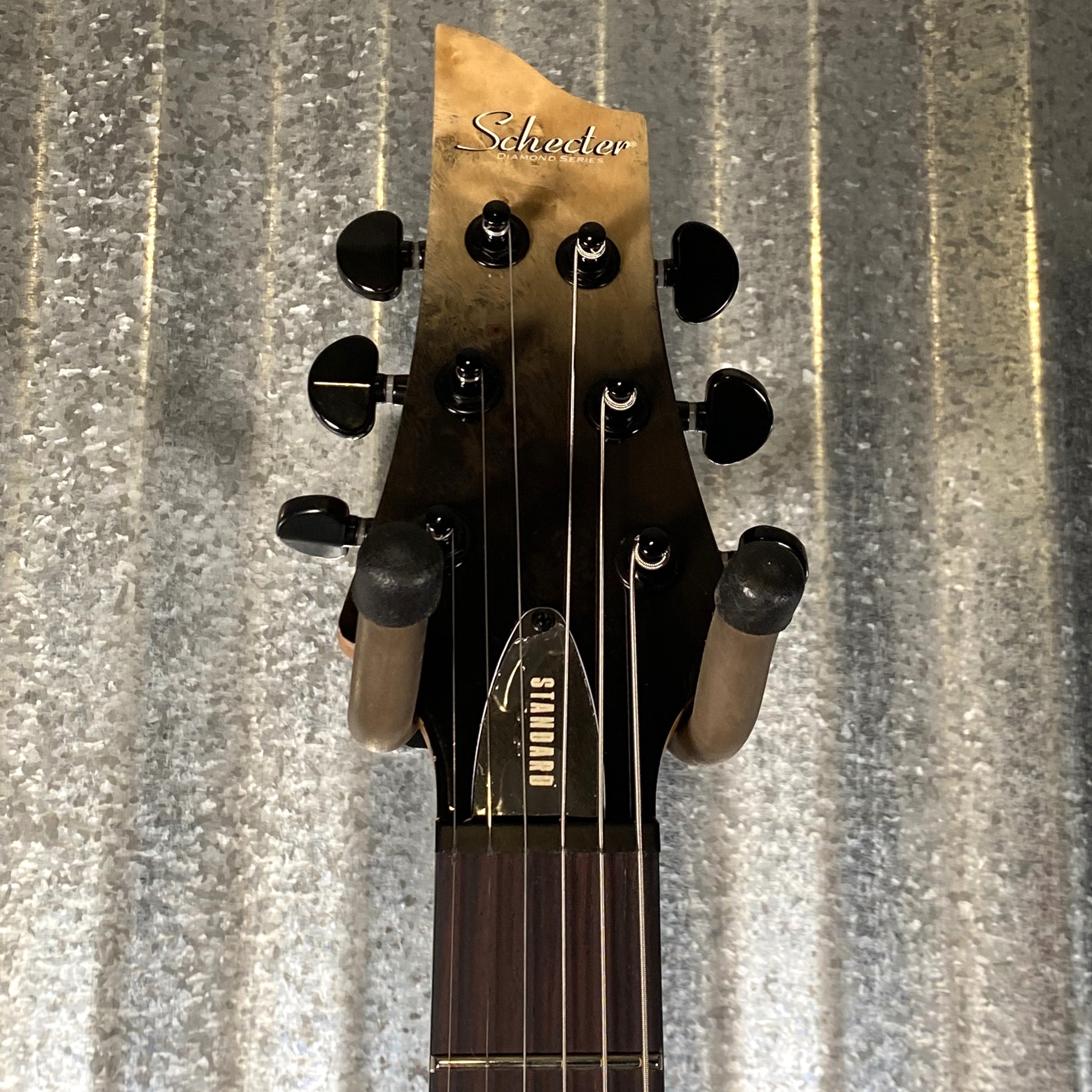 Schecter C-1 Standard Black Fade Burst Burl Left Hand Guitar