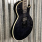 ESP LTD EC-1000 Evertune Flame See Thru Black Seymour Duncan Guitar EC1000ETFMSTBLK #2537 Used