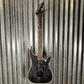 ESP LTD MH-1000 Evertune Flame See Thru Black Guitar LMH1000ETFMSTBLK #0755 Used