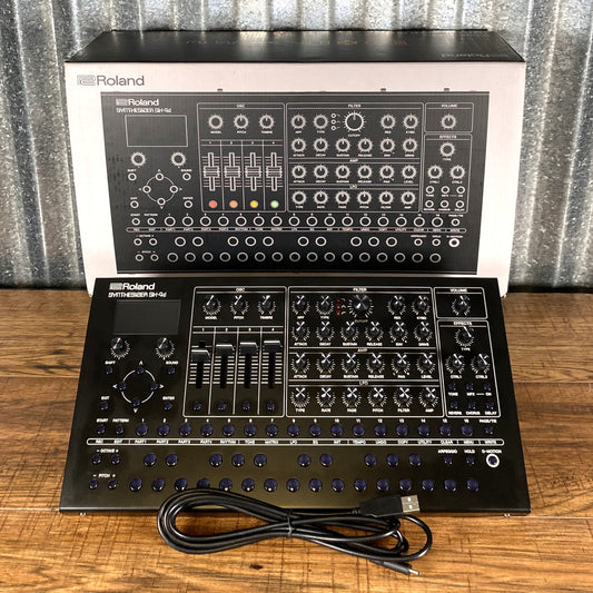 Roland SH-4D Eleven OSC Model Desktop Synthesizer Sequencer Used