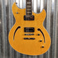 Reverend Limited Edition Manta Ray Semi Hollow Body Archtop Vintage Clear Natural Guitar #18 Blem