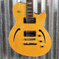 Reverend Limited Edition Roundhouse Semi Hollow Body Archtop Vintage Clear Natural Guitar & Case #16