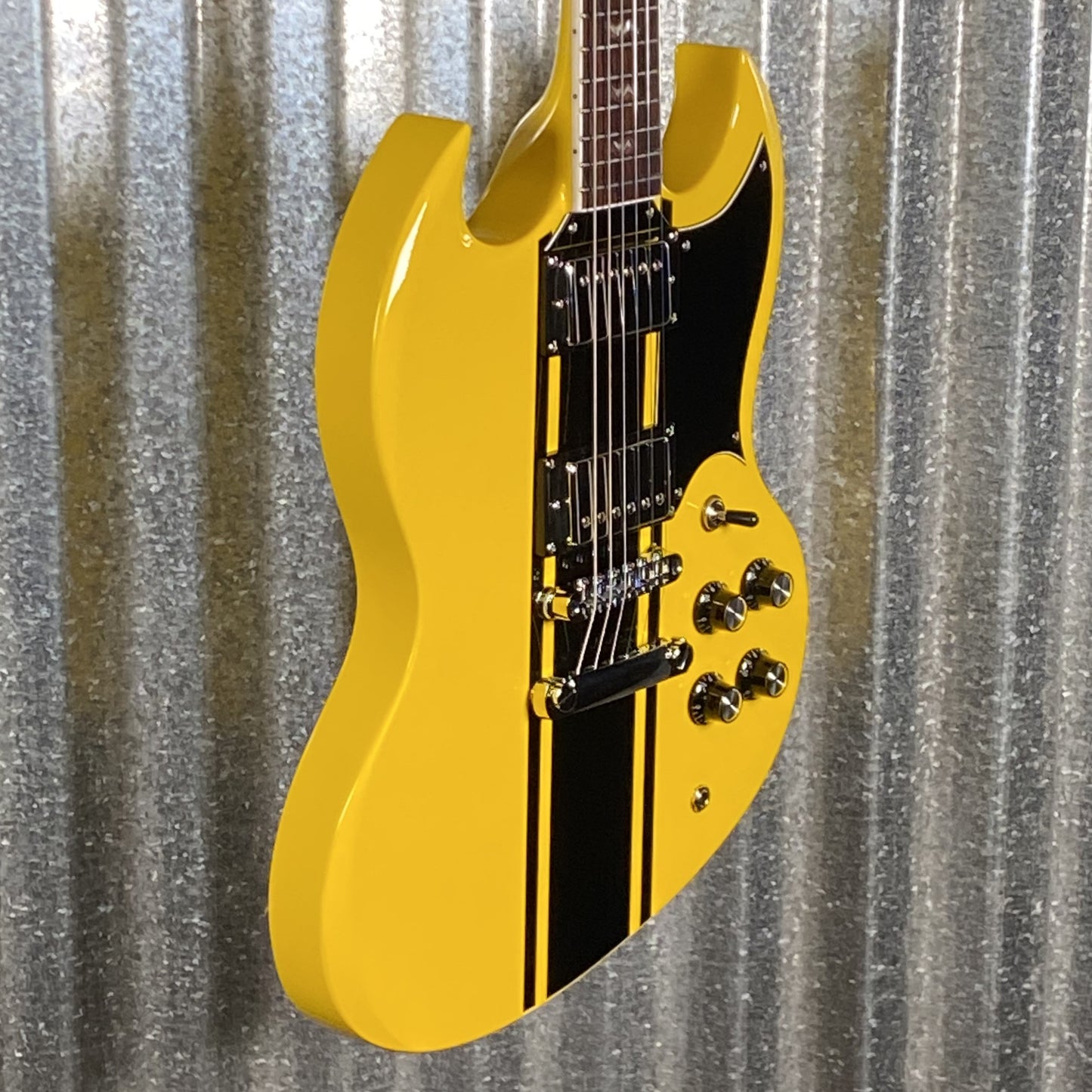 Westcreek Guitars Racer SG Offset Style Bumble-B Yellow #0278 Used