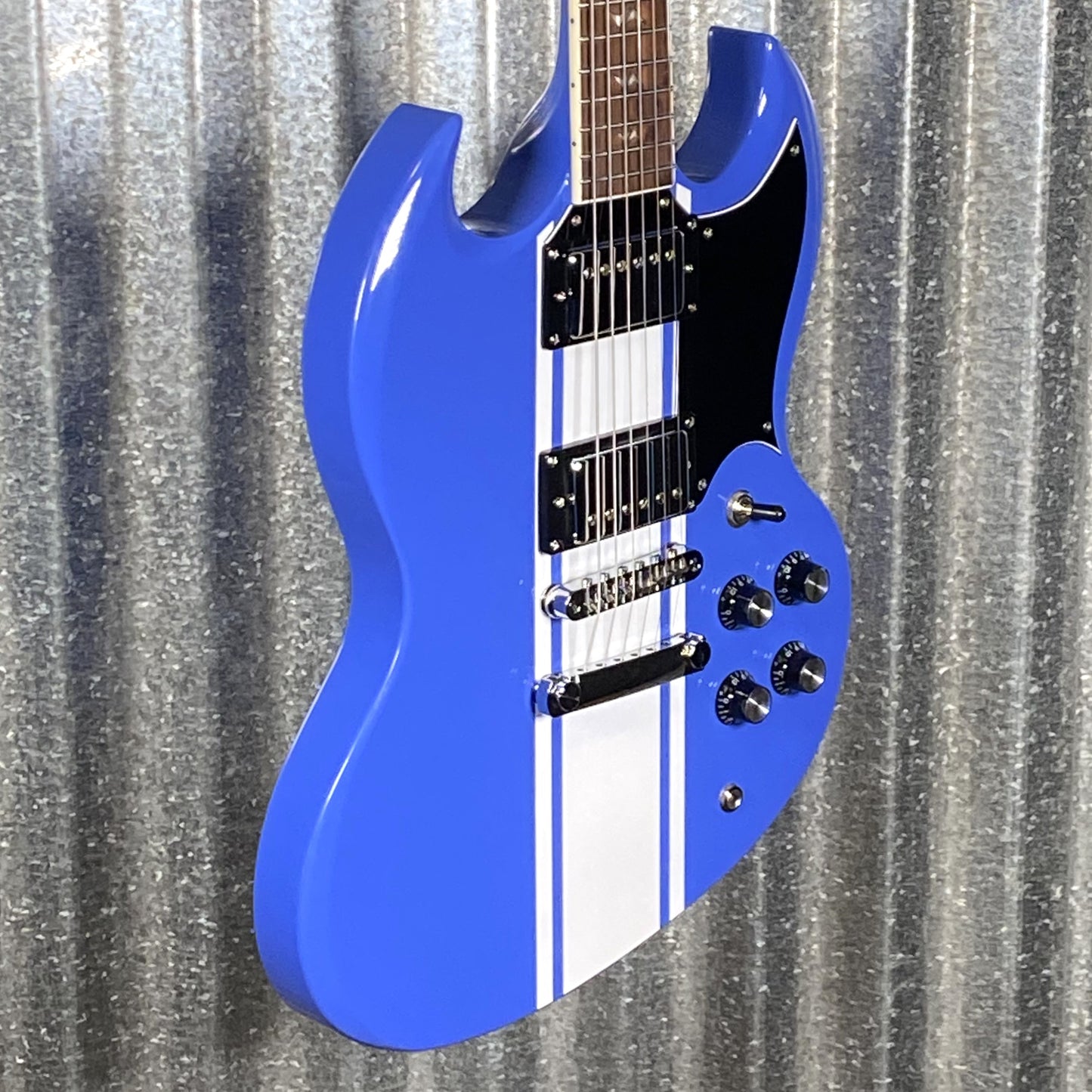 Westcreek Guitars Racer SG Offset Style Blue #0107 Used