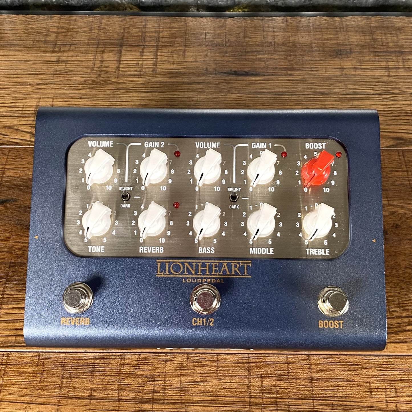 Laney BCC-LOUDPEDAL-LTQ Lionheart Tom Quayle 60 Watt 2 Channel Amplifier Guitar Effect Pedal Demo