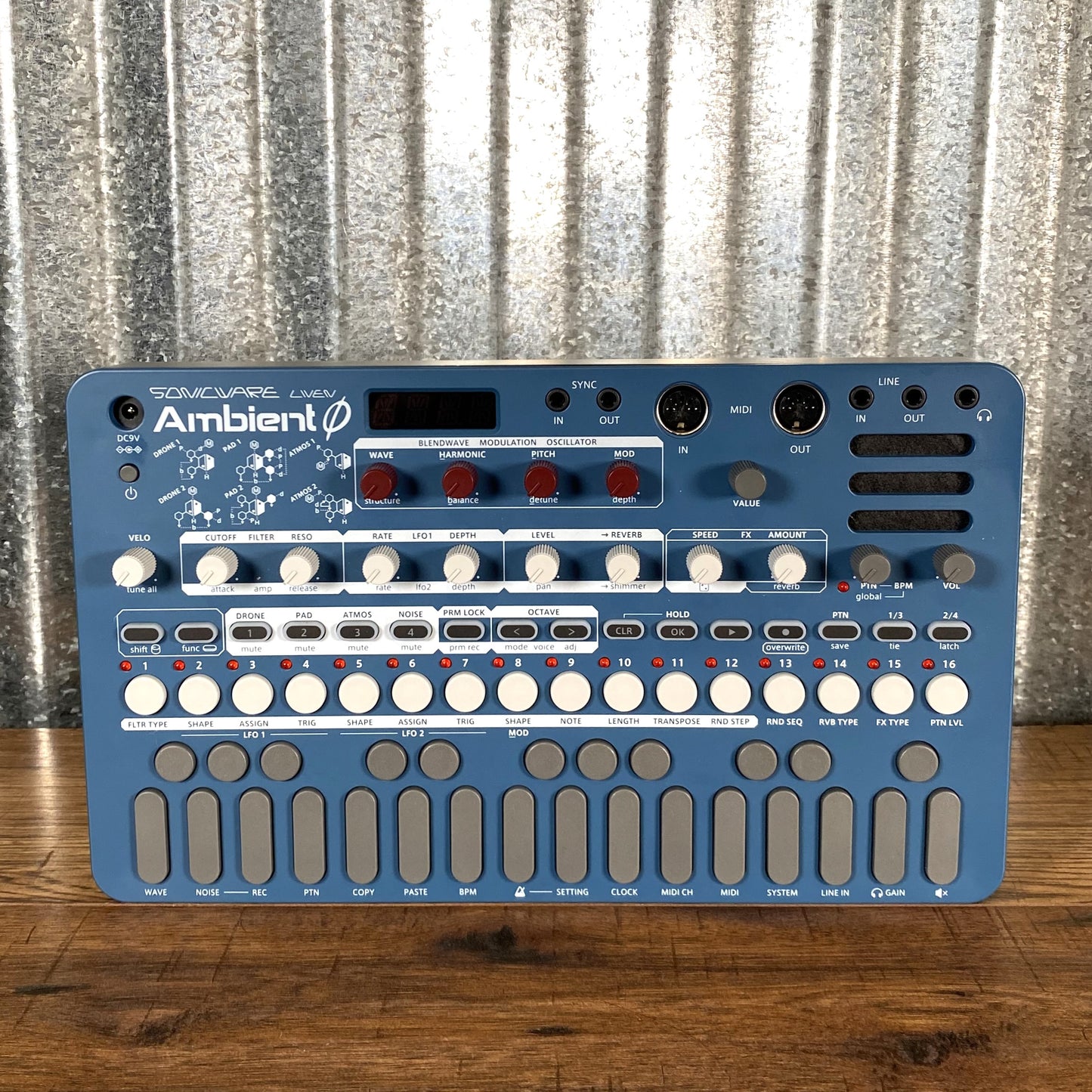 Sonicware Liven Ambient 0 Desktop Soundscape Synthesizer & Power Supply Used