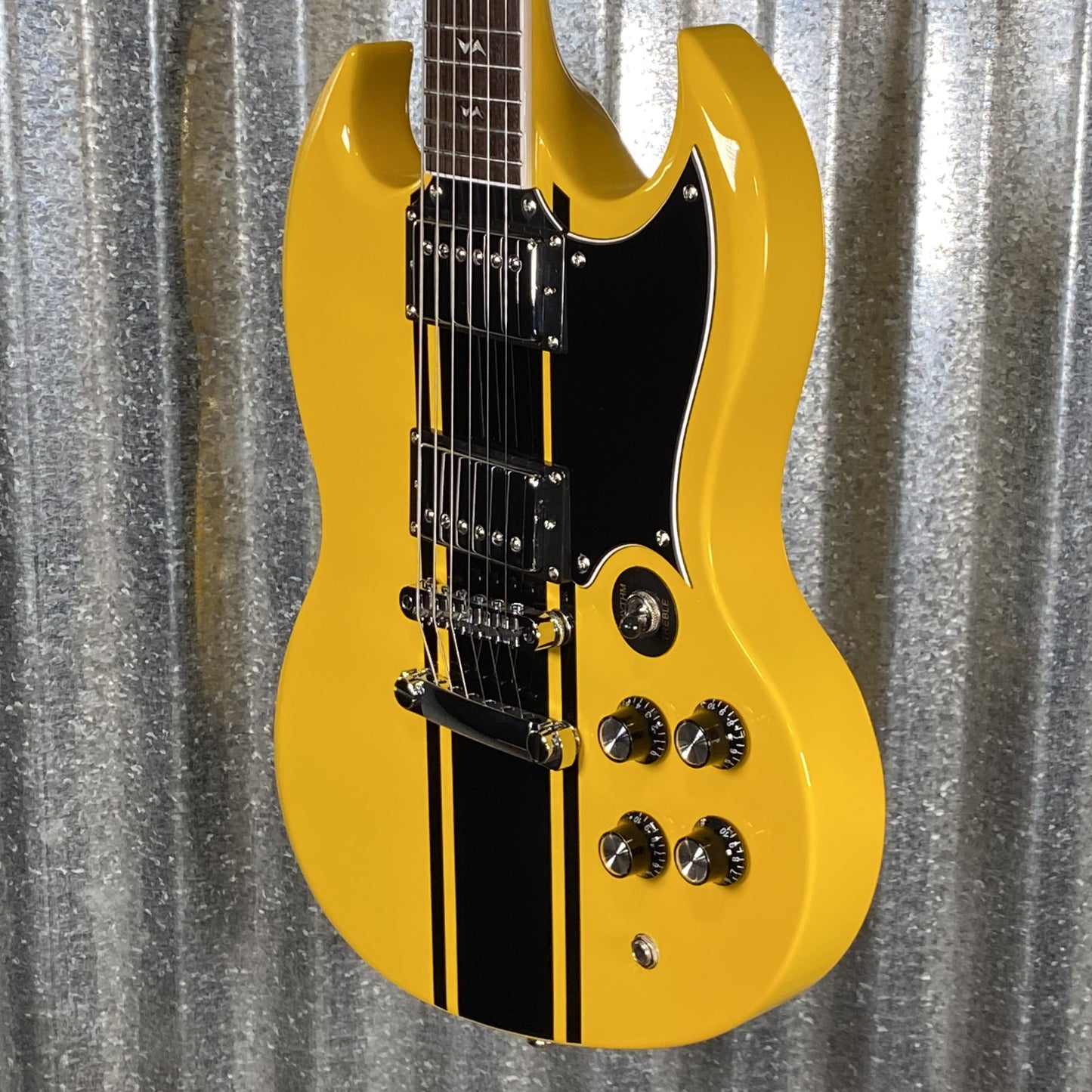 Westcreek Racer Offset SG Yellow Solid Body Guitar #0336 Used