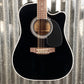 Takamine EF381SC Cutaway 12 String Acoustic Electric Guitar Black & Case Japan #0511