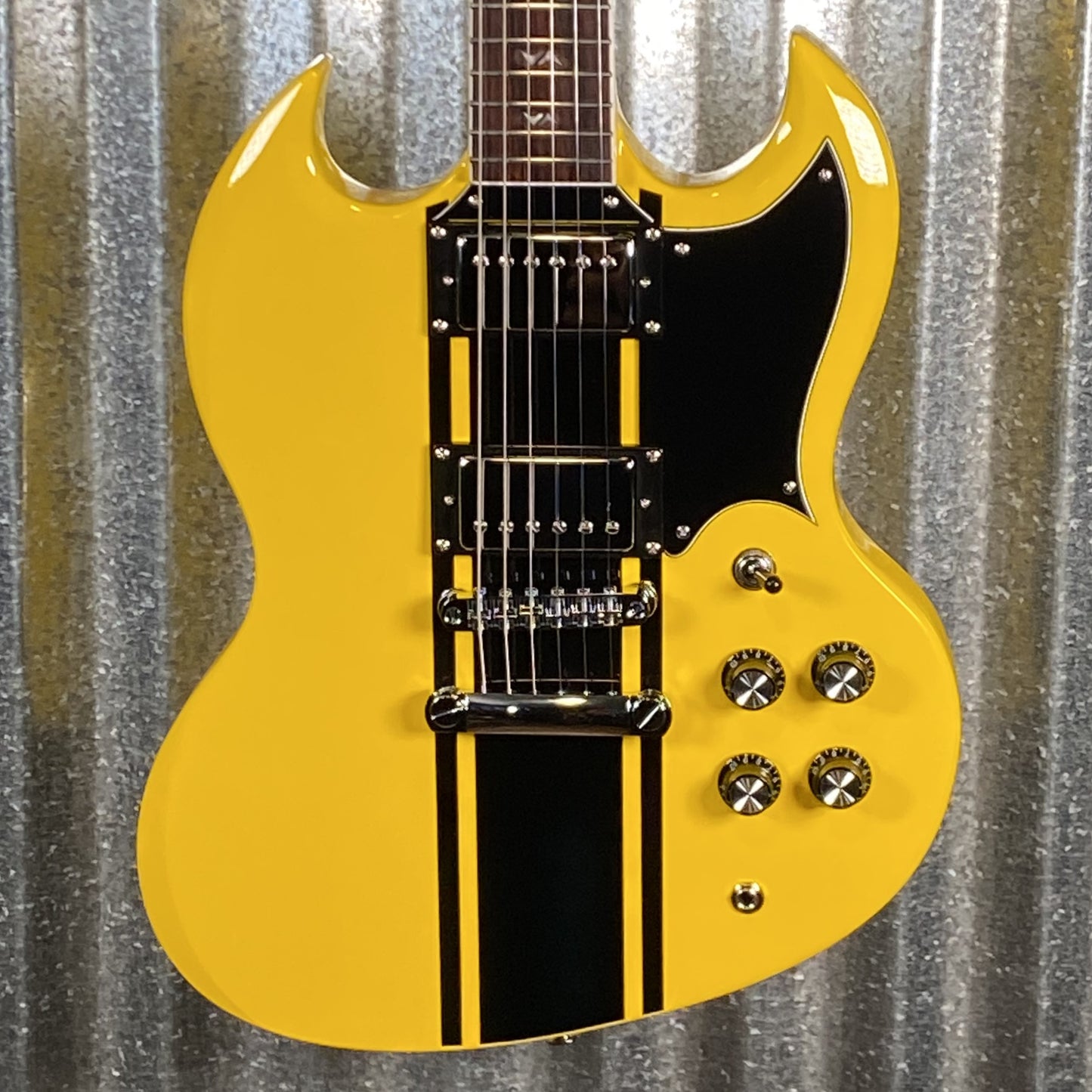 Westcreek Guitars Racer SG Offset Style Bumble-B Yellow #0278 Used