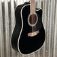 Takamine EF381SC Cutaway 12 String Acoustic Electric Guitar Black & Case Japan #0172