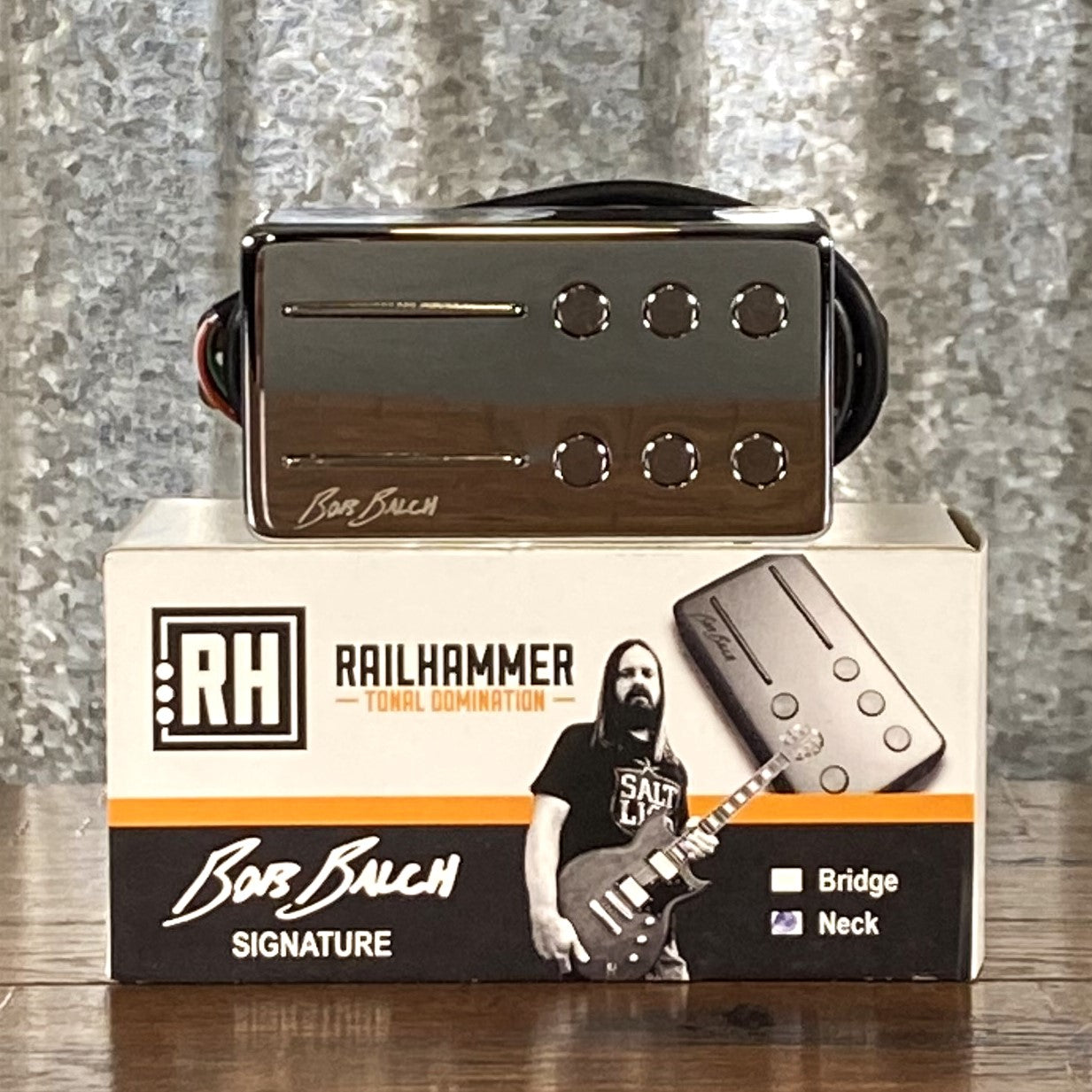 Railhammer Bob Balch Neck Chrome Humbucker Guitar Pickup