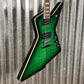 Westcreek Revenge Explorer Transparent Greenburst Guitar #0921 Used