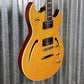 Reverend Limited Edition Manta Ray Semi Hollow Body Archtop Vintage Clear Natural Guitar #19 Blem