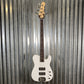 G&L USA Fullerton Deluxe ASAT 4 String Bass Alpine White & Bag #8080