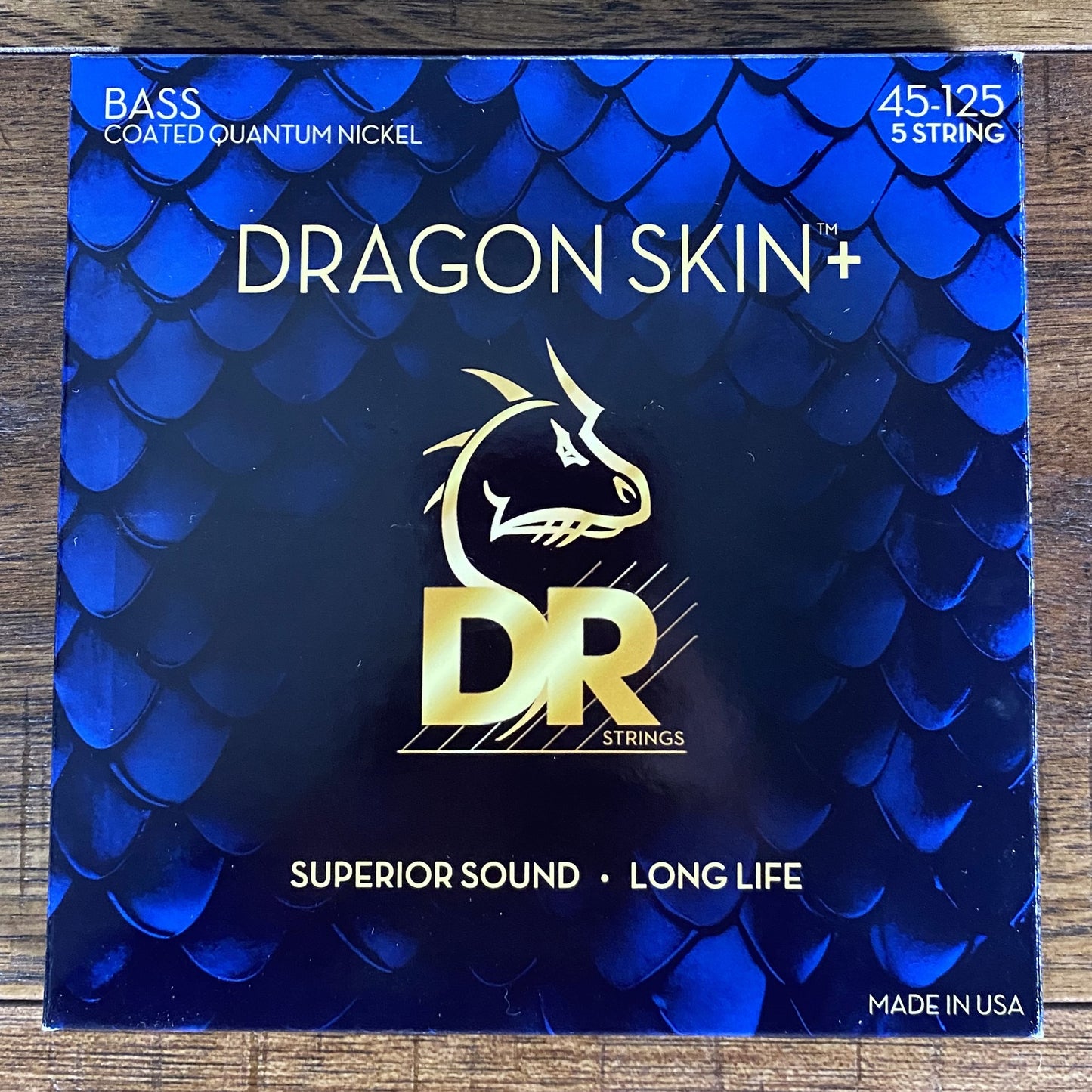 DR Strings DBQ5-45 Dragon Skins + Coated Nickel 5 String Bass Set Medium 45-125