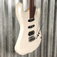 Musi Capricorn Fusion HSS Superstrat Pearl White Guitar #0142 Used