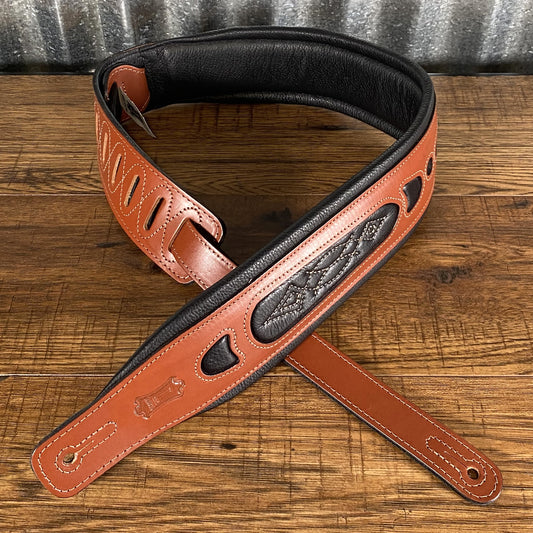 Levy's Leather PM31-WAL 3 Inch Classic Padded Guitar Strap Tan