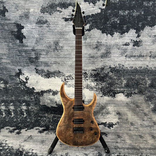 Westcreek Metal 686 Brown Spalted Stain Bolt On Hard Tail Guitar ASIN