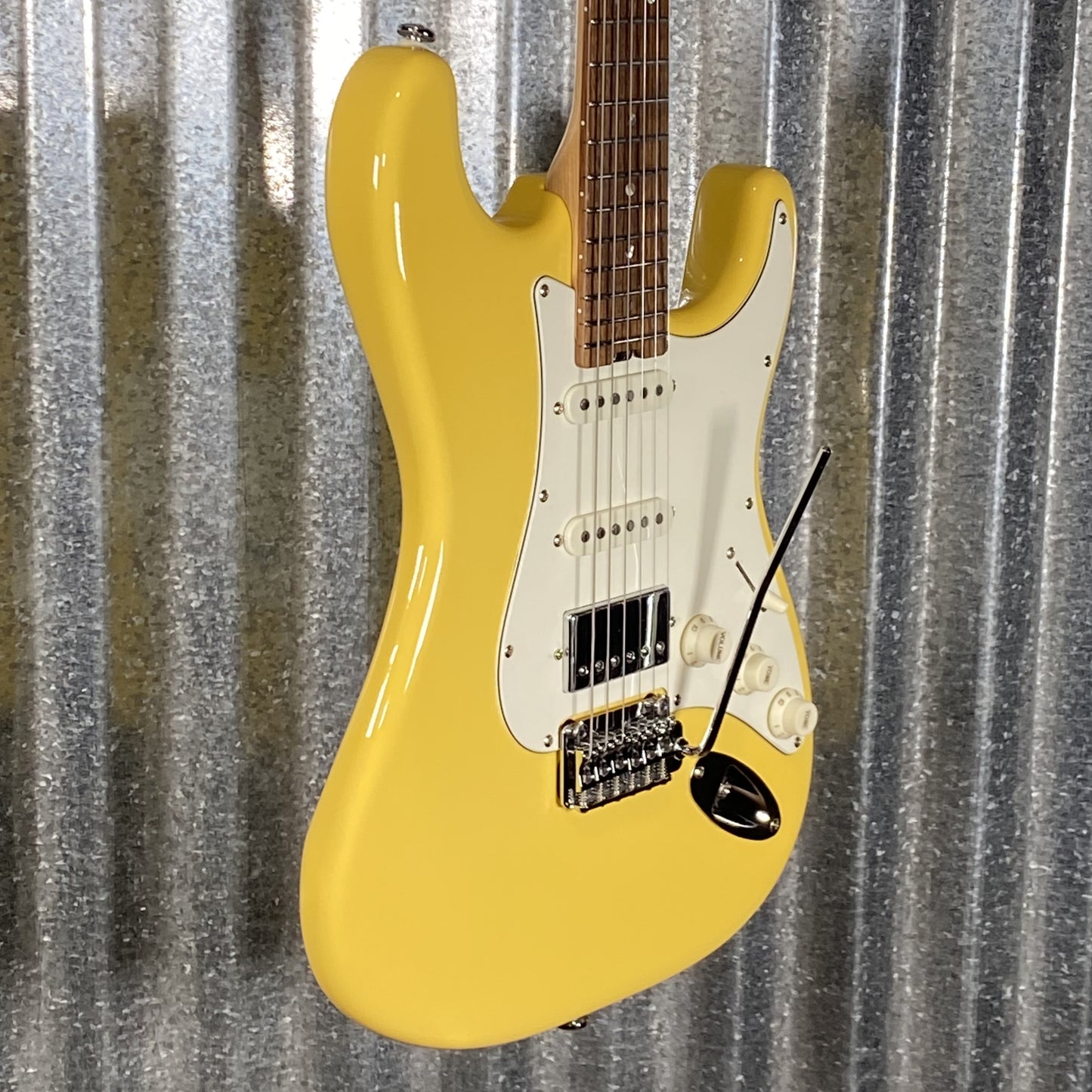 Musi Capricorn Classic HSS Stratocaster Yellow Guitar #0119 Used