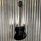 Westcreek Racer Offset SG Black Satin Body Guitar #0043 Used