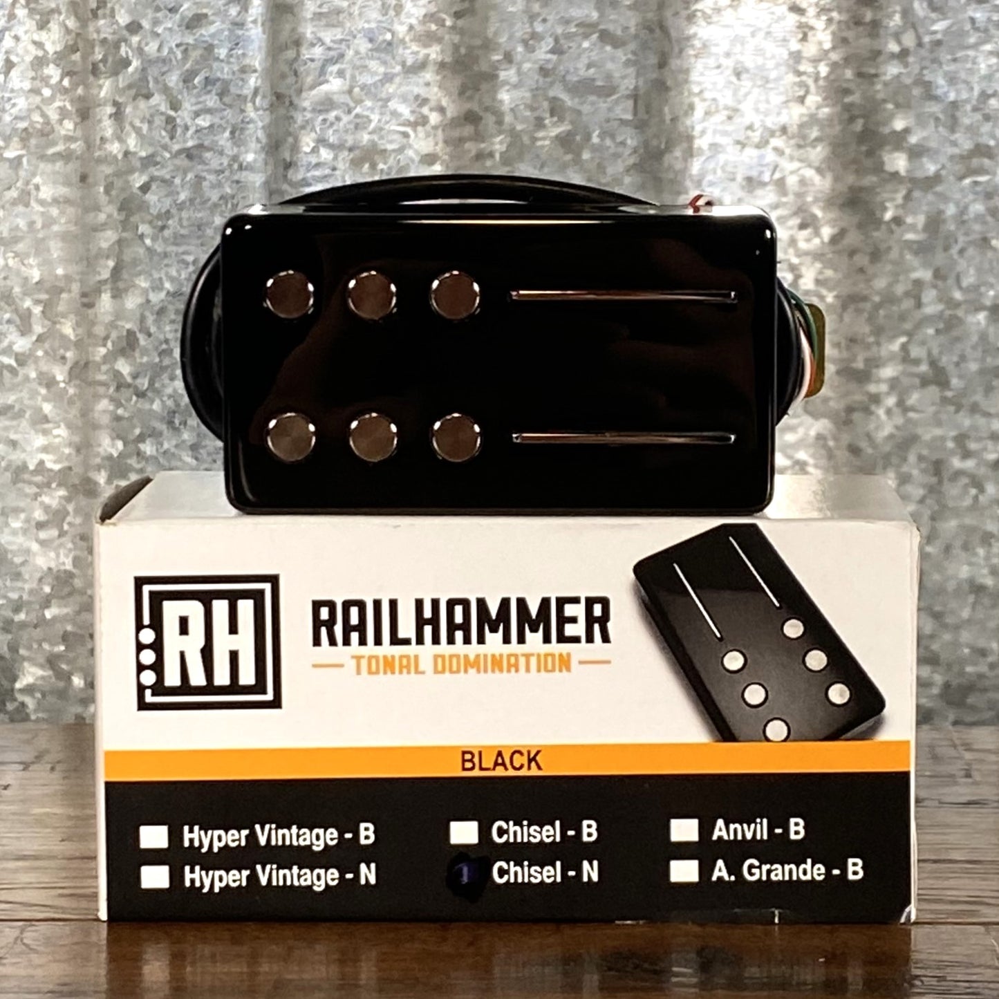 Railhammer Chisel Neck Black Humbucker Guitar Pickup