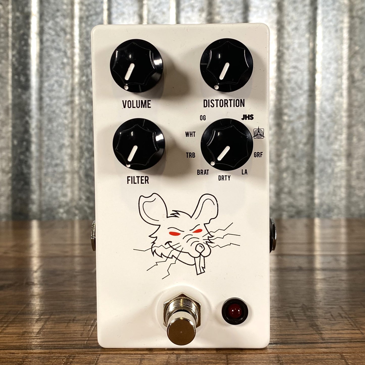 JHS Pedals Packrat 9 Rat Distortion Guitar Effect Pedal WHITE