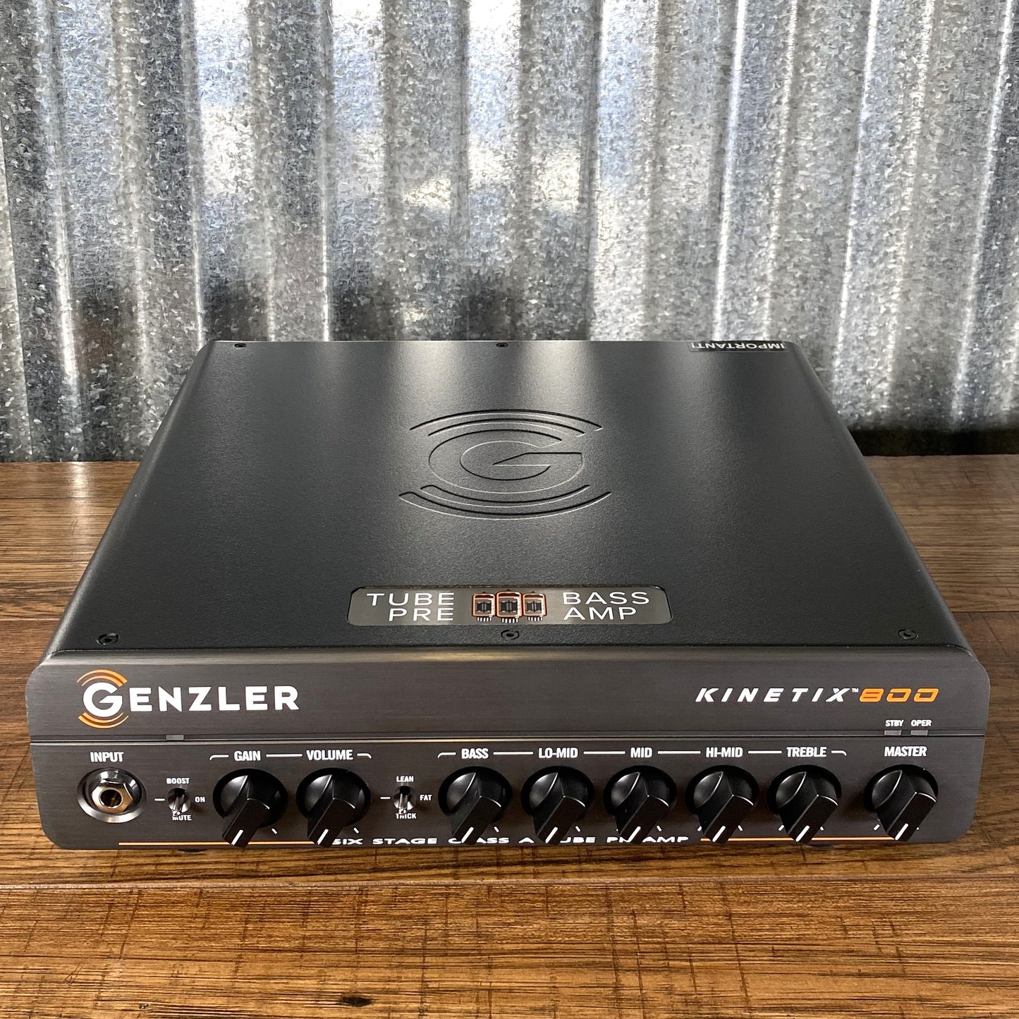 Genzler KNX-800 Kinetix 800 Watt Tube Preamp Bass Amplifier Head