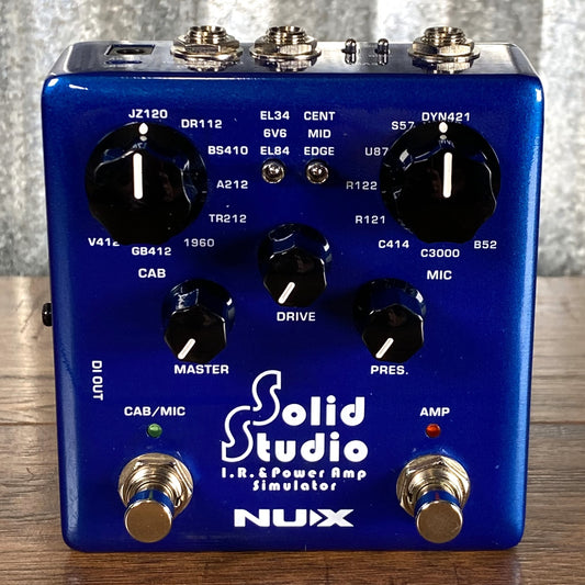NUX NSS-5 Solid Studio IR Loader Cabinet & Power Amp Simulator Guitar Effect Pedal Used