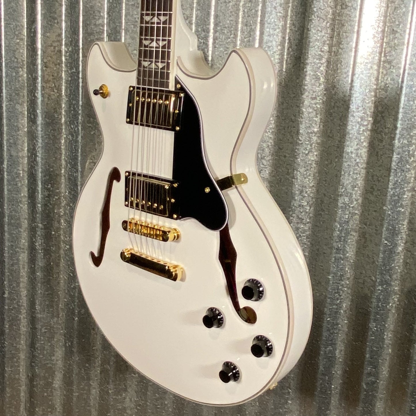 Westcreek Guitars 333 Semi Hollow Body Double Cutaway White #0056 Used