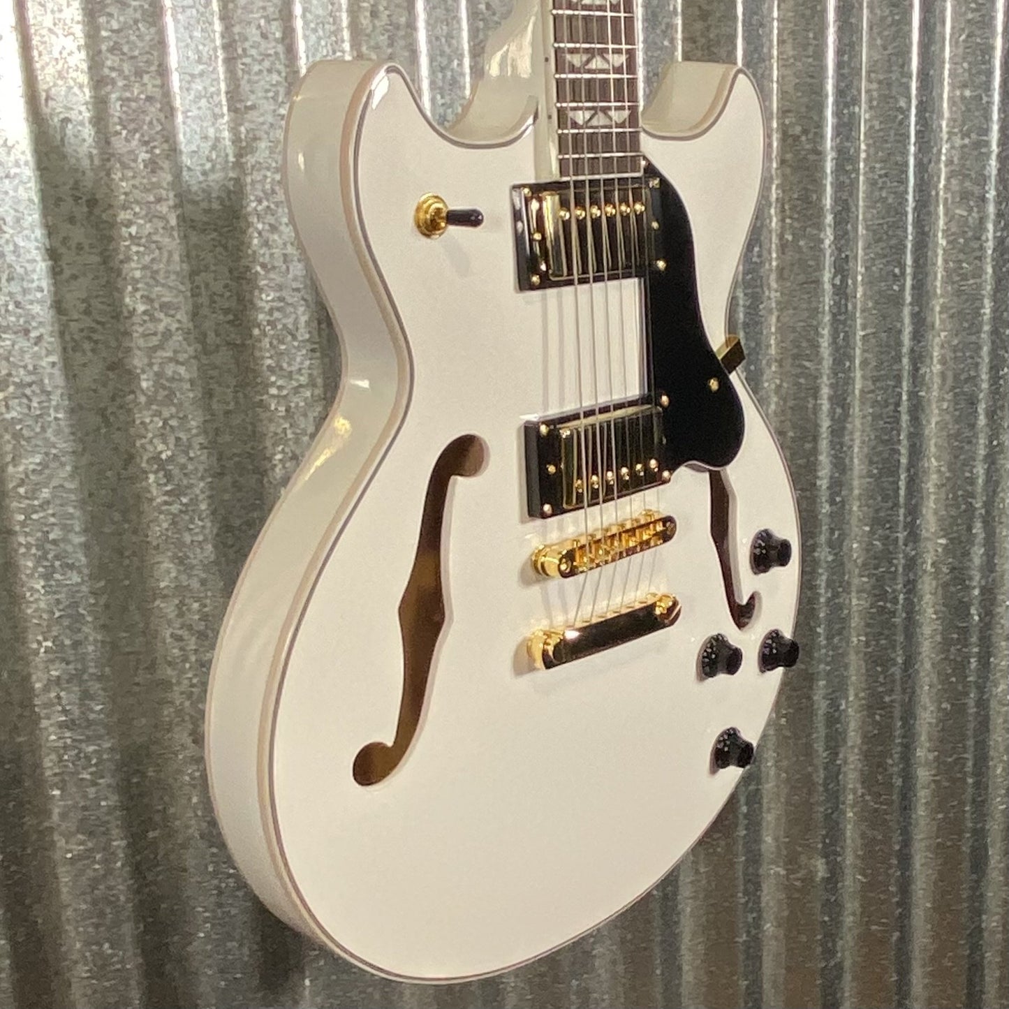 Westcreek Guitars 333 Semi Hollow Body Double Cutaway White #0056 Used