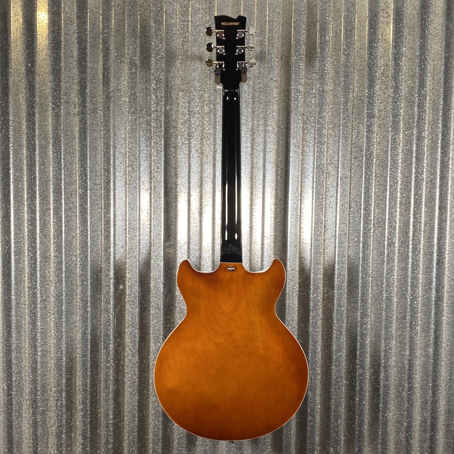 Westcreek Guitars 333 Semi Hollow Body Double Cutaway Amber Brown #0007 Used