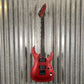 ESP LTD MH-1000 Evertune Candy Apple Red Satin Guitar & Case #0334 Used