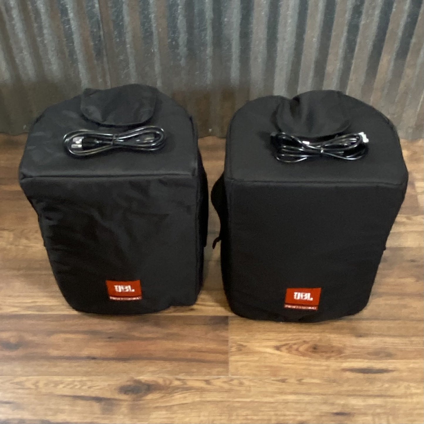 JBL IRX108BT 1x8" 200 Watt. Powered PA Speaker & Cover Pair Used