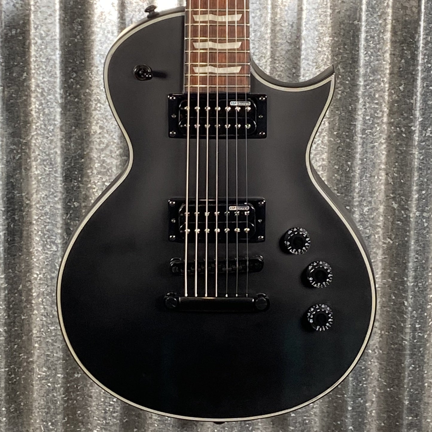 ESP LTD EC-257 7 String Black Satin Guitar EC257BLKS #0525 Used