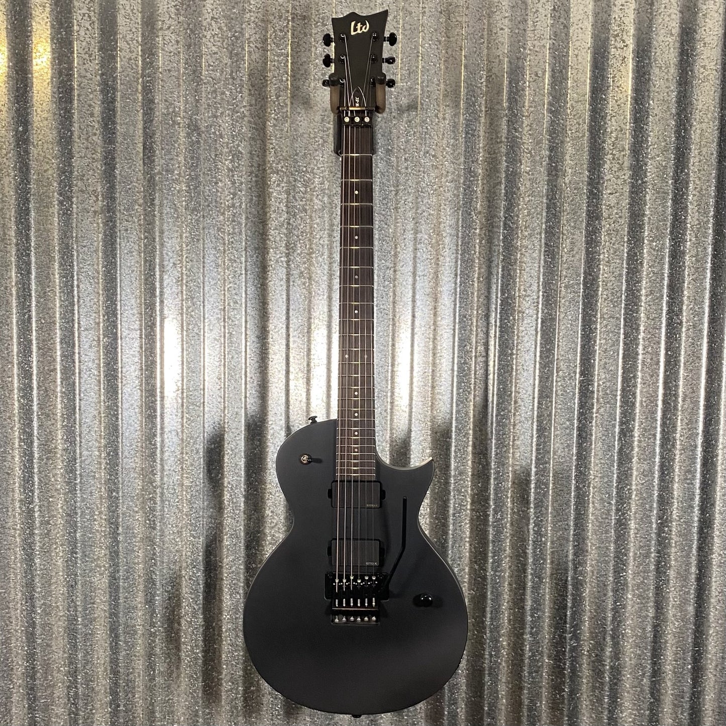 ESP LTD MK-EC Mille Petrozza  Floyd Rose Black Satin Guitar & Case MKECFRBLKS #1720 Used