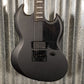 ESP LTD VIPER-1001 Evertune Charcoal Metallic Satin Guitar & Case #0429 Used