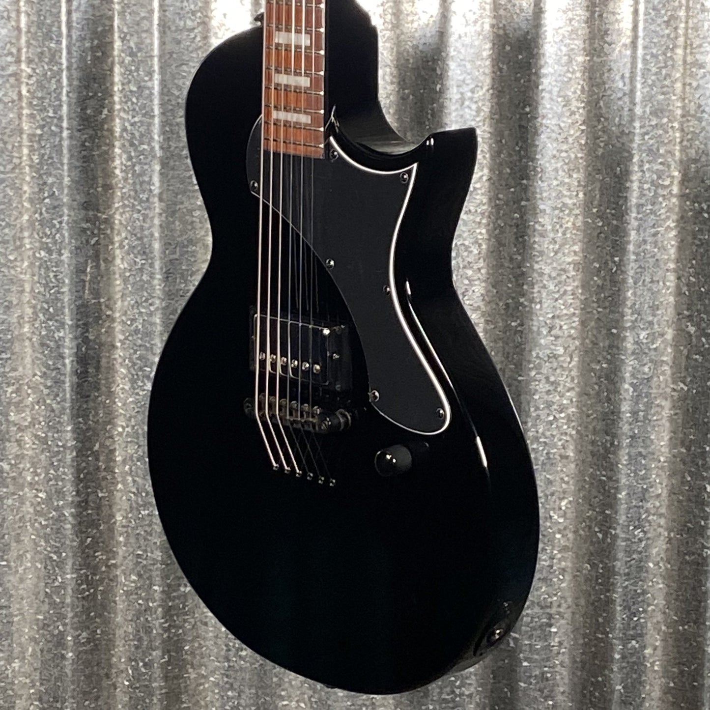 ESP LTD EC-201 Flat Top Black Guitar EC201FTBLK #0330 Used