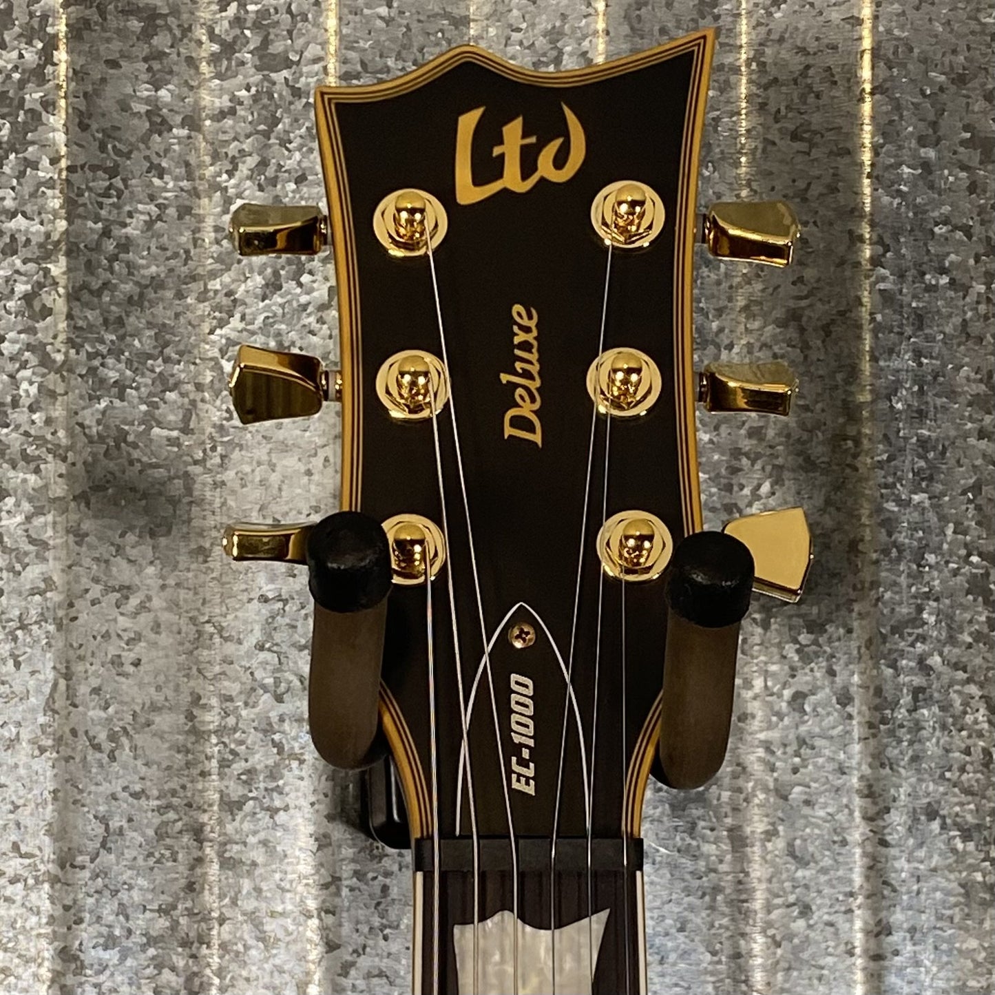 ESP LTD EC-1000 Vintage Black Seymour Duncan Guitar & Case #0092 Used