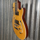 Reverend Limited Edition #13 Roundhouse Semi Hollow Body Archtop Vintage Clear Natural Guitar #61470 Used