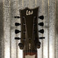 ESP LTD EC-258 8 String Black Satin Guitar EC258BLKS #1595  Used