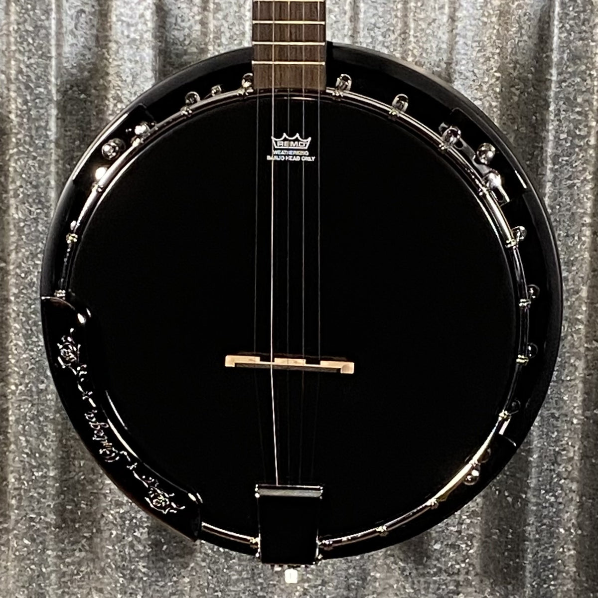 Ortega OBJ250-SBK Raven Black 5 String Banjo & Bag #0121
