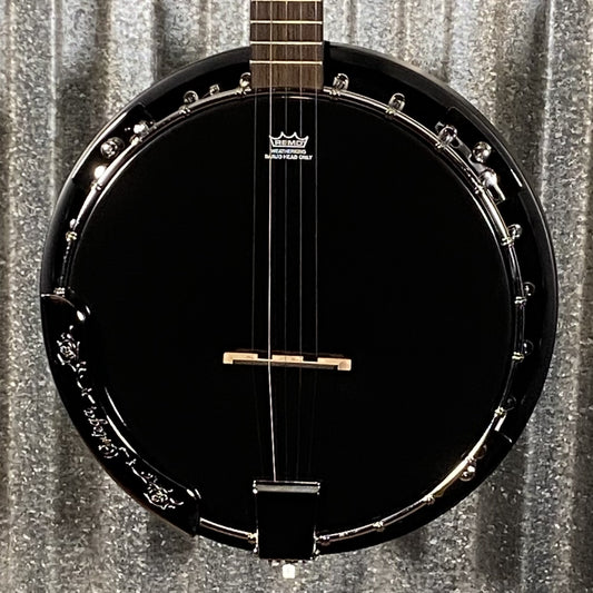 Ortega OBJ250-SBK Raven Black 5 String Banjo & Bag #0121