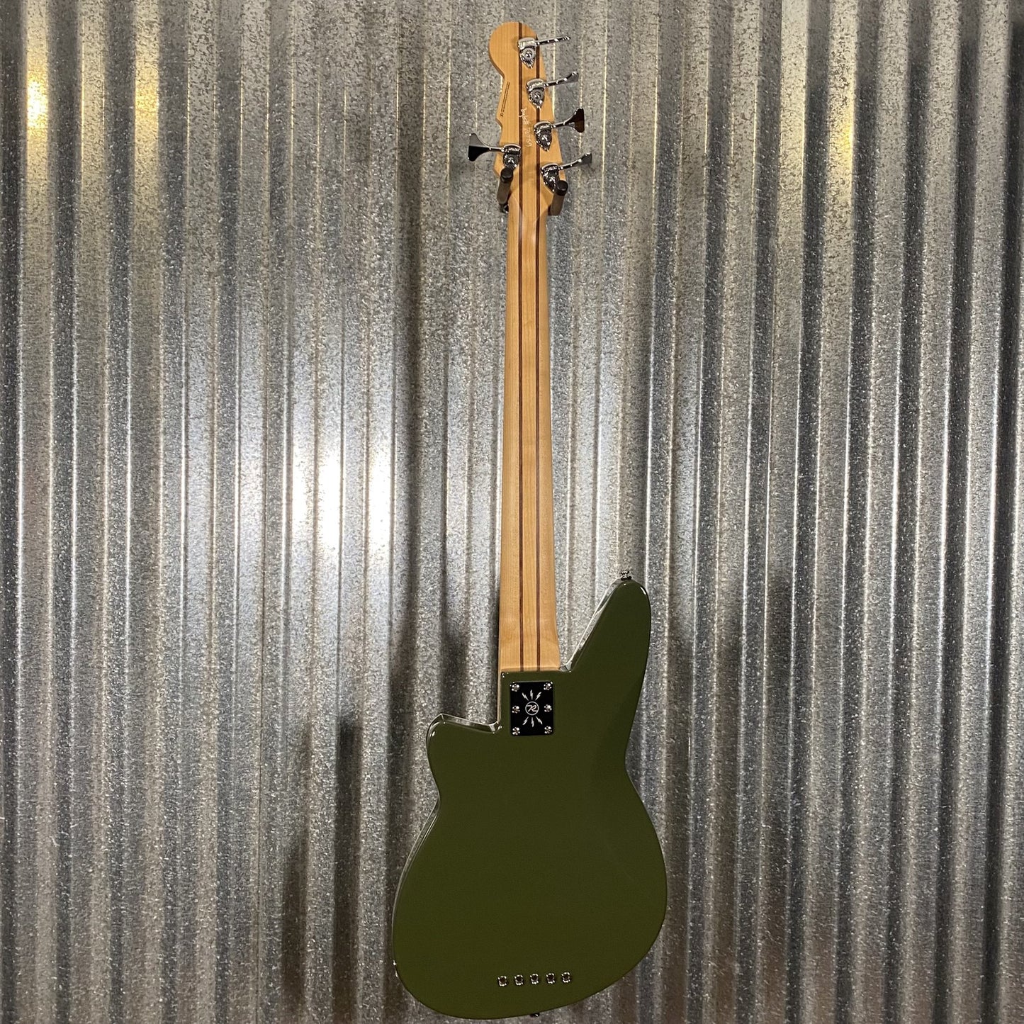 Reverend Triad 5 String Bass Army Green #70789