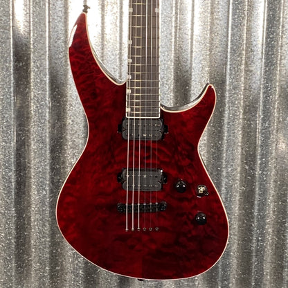 ESP LTD H3-1000 Quilt Top See Thru Black Cherry H31000QMSTBC #1267 Used