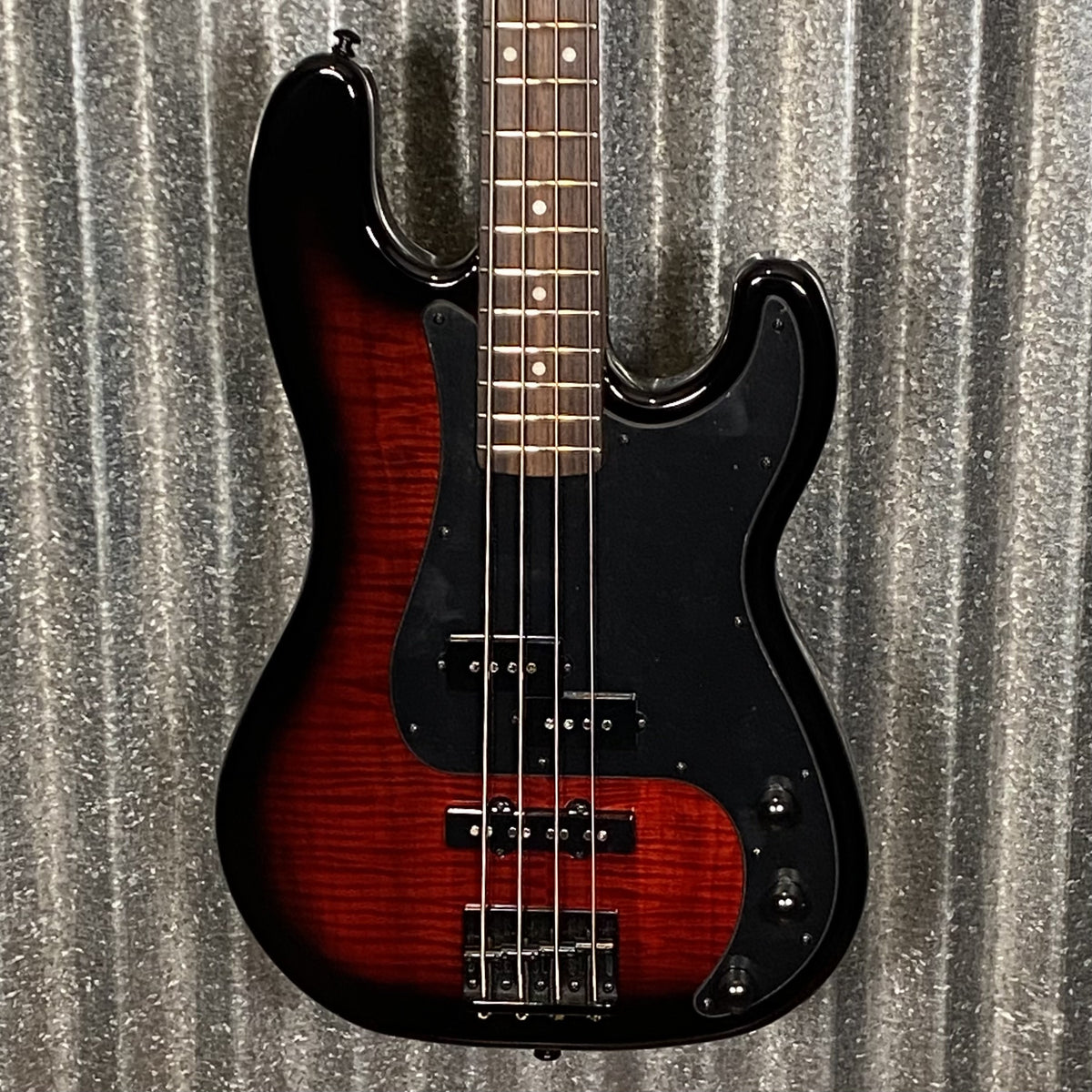 ESP LTD Surveyor 204DX Red Burst 4 String Bass #2036 Used