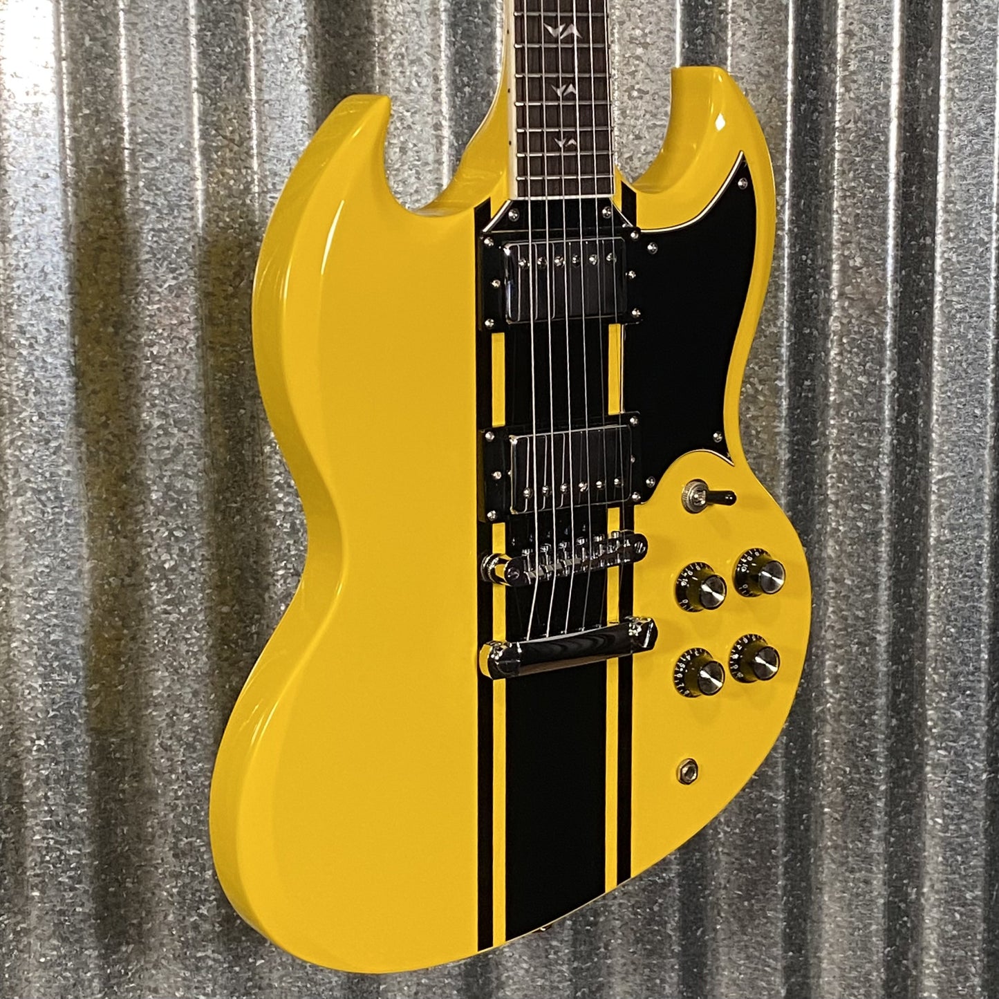 Westcreek Guitars Racer SG Offset Style Bumble-B Yellow #0013 Used